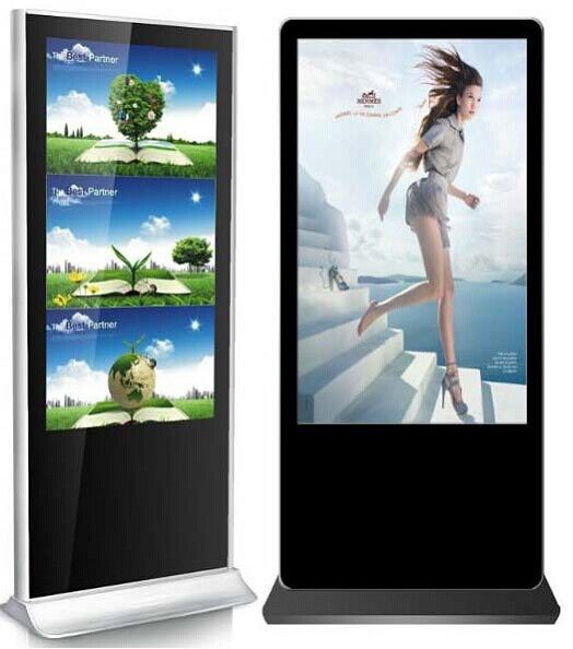 Full HD Digital Signage Screens Free Standing Outdoor Digital Display