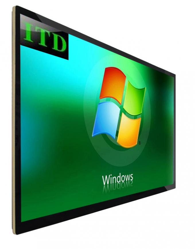 86 Inch 4K Panel Mount Touch Screen Monitor True Flat Surface With OPS