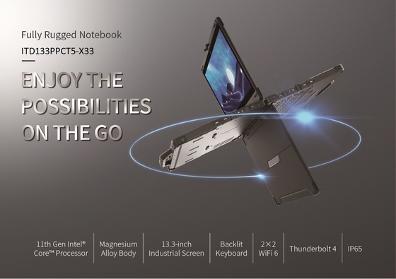 14" Rugged Notebook Computer Intel I5 I7 Fully IP65 5G WIFI Bluetooth Military Notebook PC