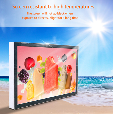 65 Inch Wall Mounted LCD Display Full IP65 Outdoor All Weatherproof