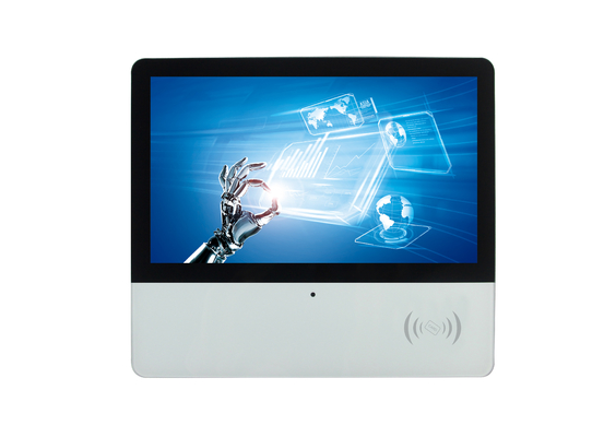 Customize 15.6'' PCAP Flat Bezel panel mounted Touch LCD Panel PC All In One Fanless with RFID reader and finger printer