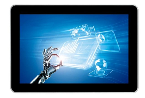 12.1'' PCAP Zero Bezel Touch LCD Panel PC All In One Fanless with Halo LED light strip