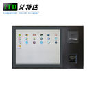 Grey Embedded Touch Panel PC 15'' With Thermal Printer QR Reader Integrated Android 6.0