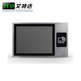 64G Wall Mounted Flat Touch Panel PC All In One With RFID And Camera