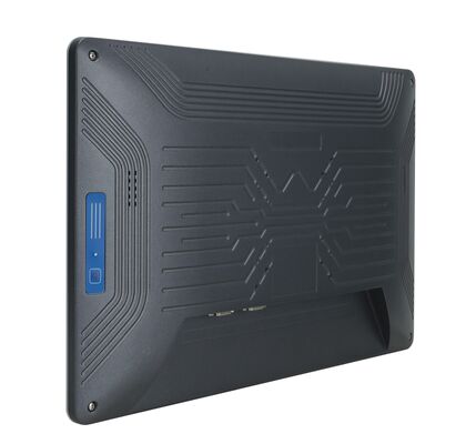18.5" industrial pcap touch panel PC with LED light frame indicator IP65 front