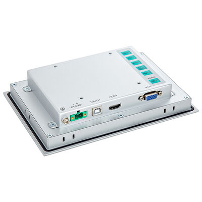 7" Embedded Mount IP65 Front Industrial Touchscreen High Brightness Monitor