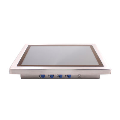 17" Optical Bonding Full IP66 Stainless Steel Rugged Panel PC Waterproof Dust Proof Stainless Steel AIO