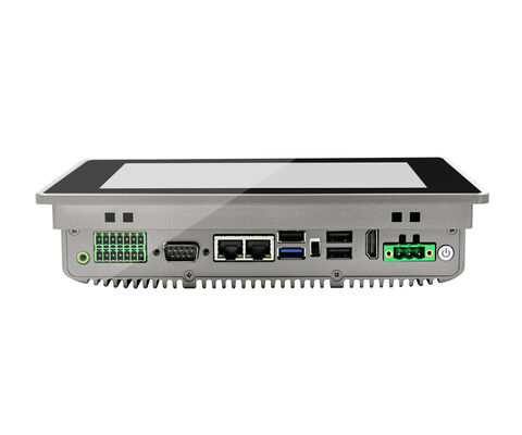 7" Fanless HMI Panel PC, Resistive & PCAP Touch Industrial All-in-One PC for Industrial Control Systems