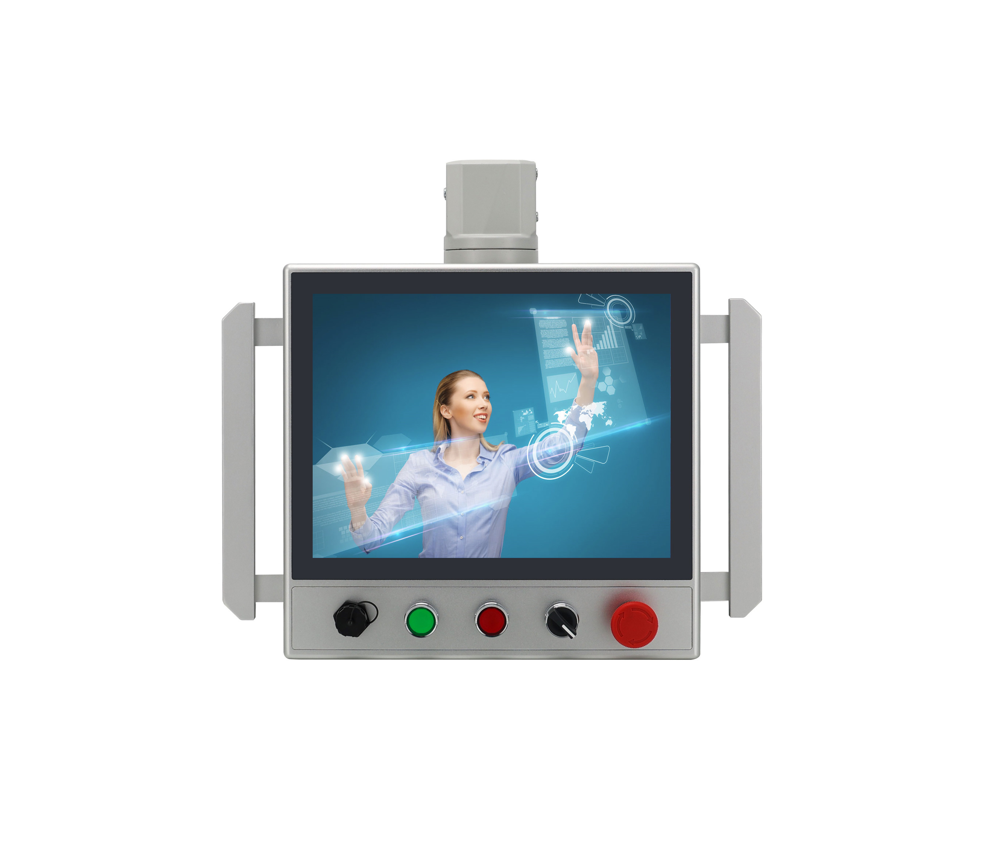 15" Industrial HMI Touch Panel PC for CNC Machine Control System Wide ...