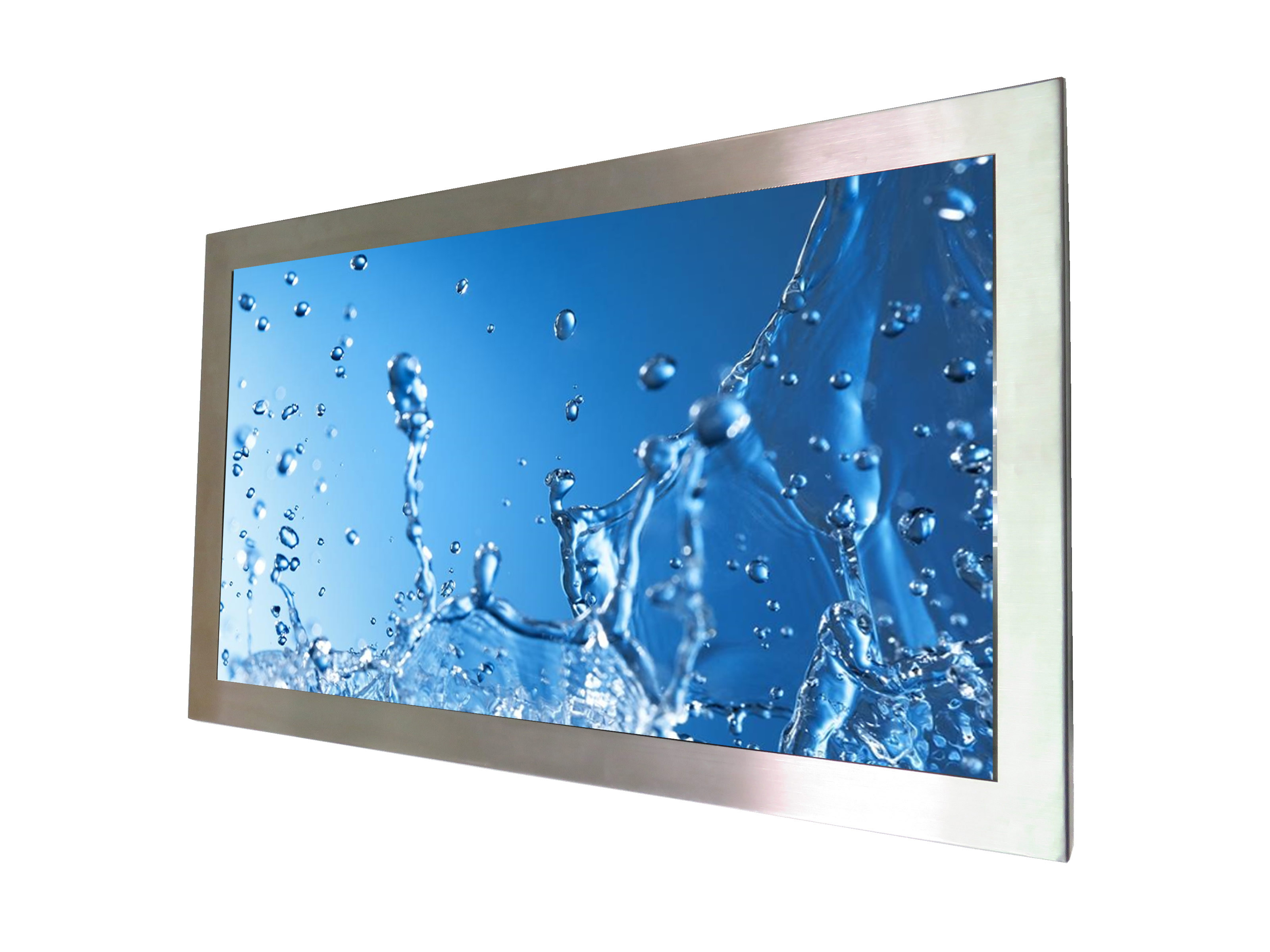 Waterproof Sunlight Readable LCD Monitor Stainless Steel 1000 Nits 27