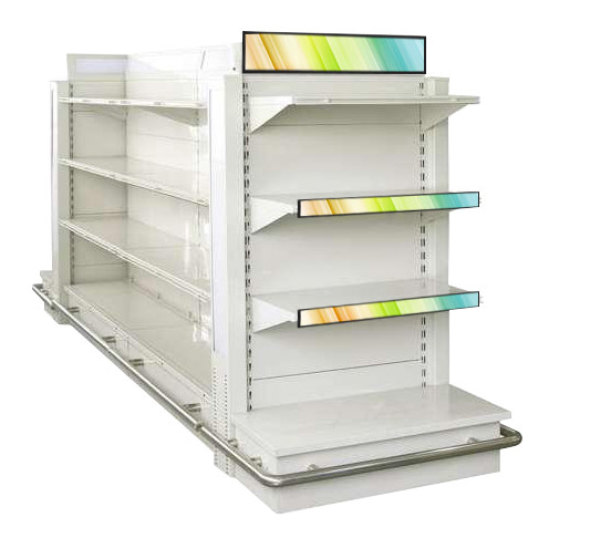 Supermarket Digital Signage LCD Display 15mm Depth 35 Inch DC 12V Metal Housing
