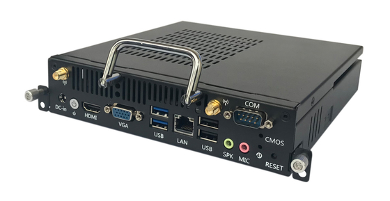 Fanless Industrial Mini PC OPS Slot In Intel Core 7300u Kabylake TPM 2.0