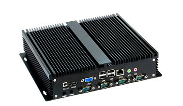 Black Shell Mini Embedded Industrial PC With Intel I3/I5/I7 Processor