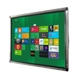 19 inch industrial rear mount SAW touchscreen LCD Monintor Display with VGA,DVI,HDMI input for koisk, industrial control