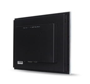 Vandal Proof Industrial Lcd Panel , 17" Pcap Touch Monitor True Flat Aluminum Bezel
