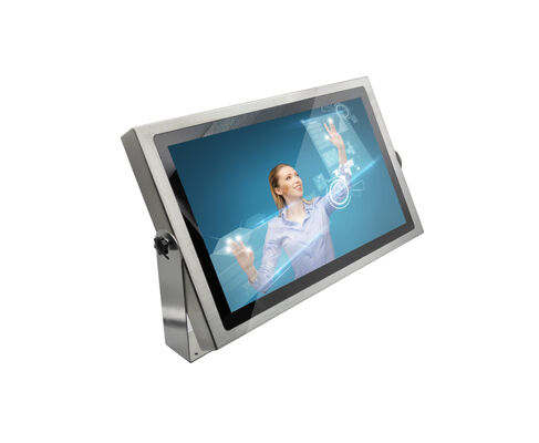 15.6" IP69K Stainless Steel Yoke-Mount VESA mount Waterproof Panel PC Industrial Rugged Touchscreen Computer for Harsh Environments