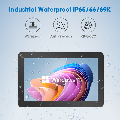 17.3" Fanless Zero Bezel Touch PC for Smart Factories | PCAP Multi-Touch | 24/7 Reliability