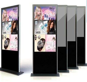 All In One Lcd 55&quot; Digital Signage Displays Floor Stand Android Totem Kiosk