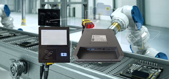 7" inch Touch Panel PC PCAP touch and built in RFID NFC reader for interactive kiosk and attendance machine applications