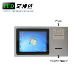 12.1 Inch PCAP/PCT Touch Panel Computer Windows 7/10 PC With Thermal Printer And Proximity Reader