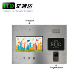 7 Inch Industrie Touch Panel Pc With Fingerprinter For Access / Door Control