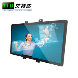 Wall Mounted Industrial Touch Screen Monitor 55" Flat Panel Aluminum Alloy Housing